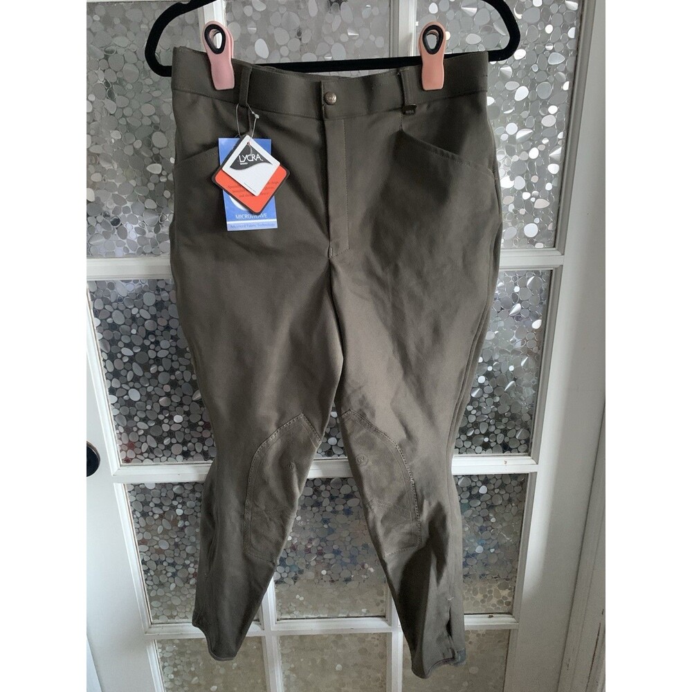 NWT Ovation 4 Pocket Breeches Equestrian Horseback Riding 32 R Microweave Unisex